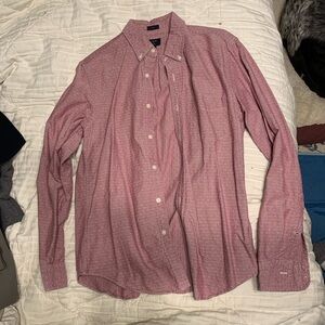 J. Crew Men's Slim Red Button-Down Shirt